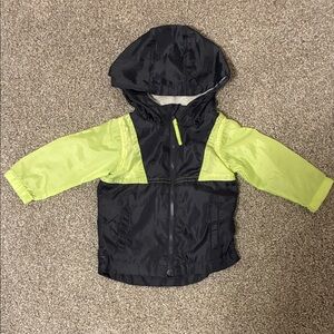 Children's Black and Green Raincoat